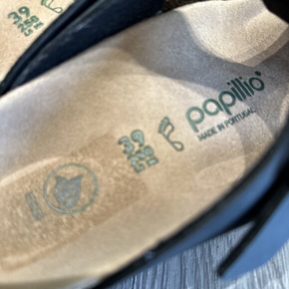 papillio by birkenstock platform sandals 8 - 8.5 gizeh vegan summer Black 39 - Picture 7 of 7